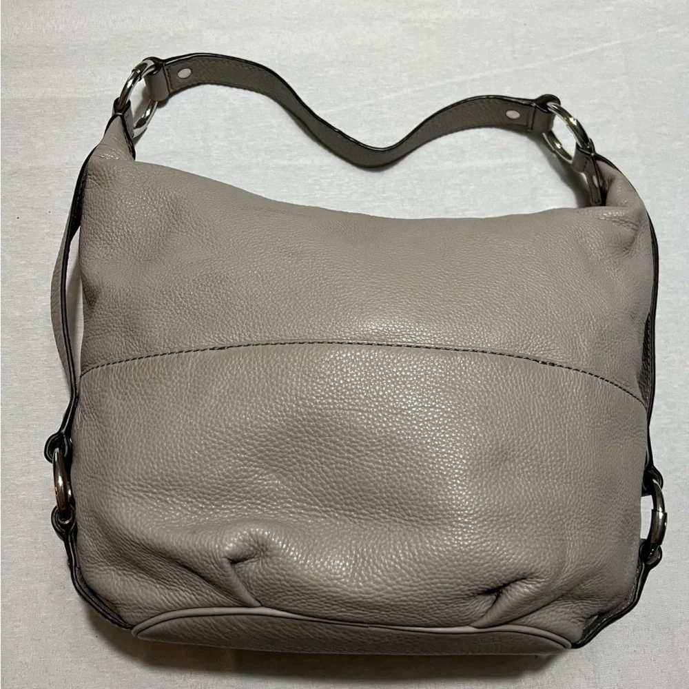 Michael Kors hobo handbag with silver color hardware